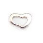 Breloque coeur évidé 5x7mm - Argent 925 x 1pc
