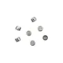 Intermezzo tondo in strass da 4mm - ossido di zirconio & Argento 925 rodio x 1pz