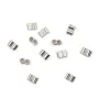 Tube double 3x5mm (trou 2mm) - Argent 925 x 4pcs
