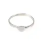 Anello regolabile semplice per cabochon da 6mm - Argento 925 rodio x 1pz