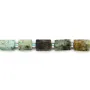 African turquoise in baroque shape 9x11mm x 43cm