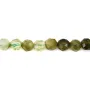 Turmalina verde degradada redonda facetada 3mm x 39cm