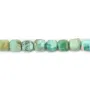 Faceted Peruvian turquoise cube 2.5mm x 38cm