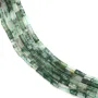Ágata musgo retangular 2x4mm x 39cm