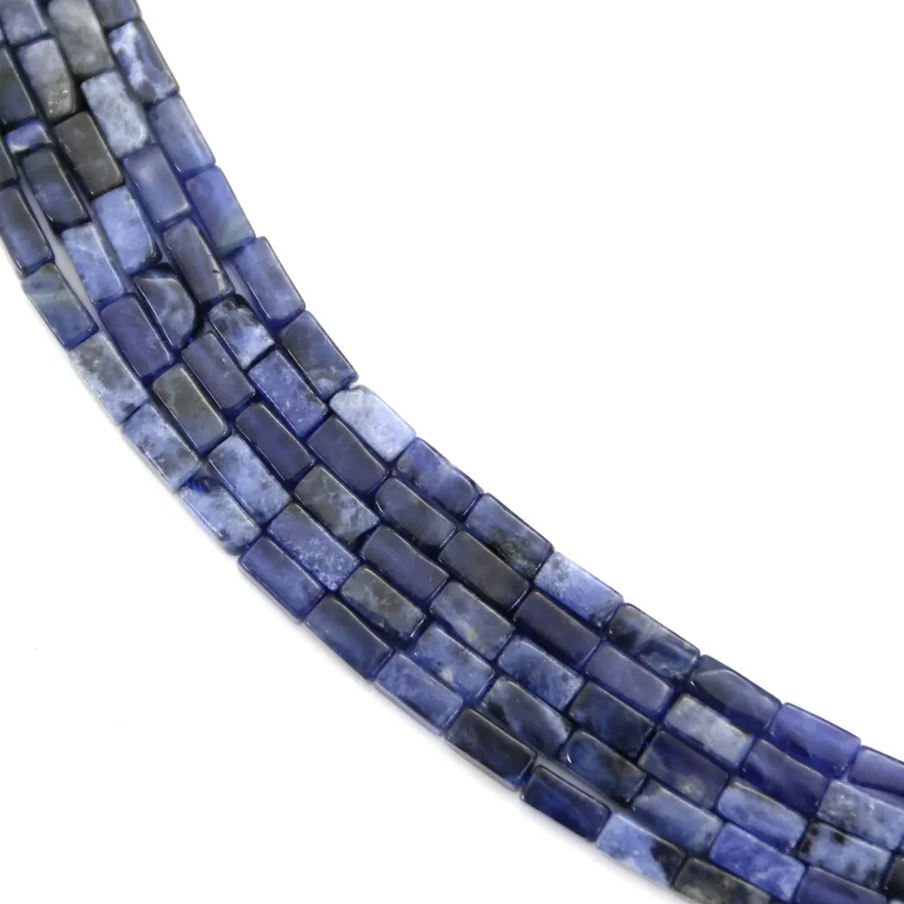 Retângulo de sodalita 2x4mm x 39cm