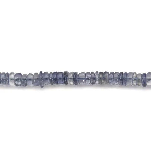 Cordierite (Iolite) rondelle heishi 5-6mm x 40cm

Cordierite (Iolite) rondelle heishi 5-6mm x 40cm