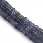 Cordierite (Iolite) rondelle heishi 5-6mm x 40cm