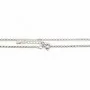 Round 2mm link chain in 925 silver, 45cm long
