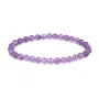 Bracelet Améthyste rond 6mm - Elastique x 1pc