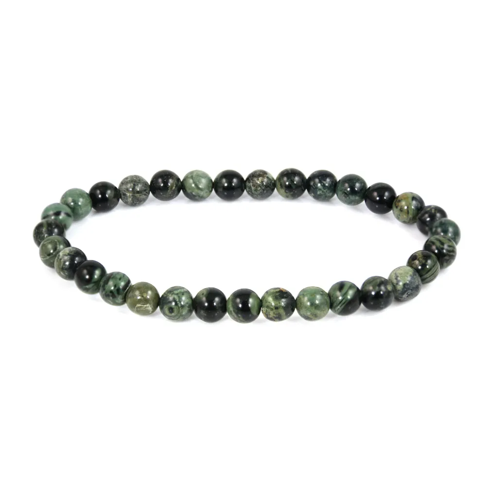 Pulseira de Jasp Kambaba redonda 6mm - Elástico x 1 unidade
