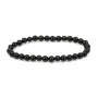 Pulseira Obsidiana redonda 6mm - Elástico x 1 unid.
