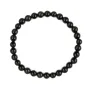 Bracciale in ossidiana tonda 6mm - Elastico x 1pz