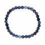 Pulseira Sodalite redonda 6mm - Elástico x 1 unid.