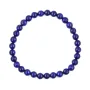 Pulseira Lápis Lazúli redonda 6mm - Elástico x 1 unid.