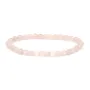 Pulseira Quartzo rosa redonda 6mm - Elástico x 1 unid.