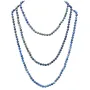 Sautoir lapis-lazuli  ronde 6mm 150cm 