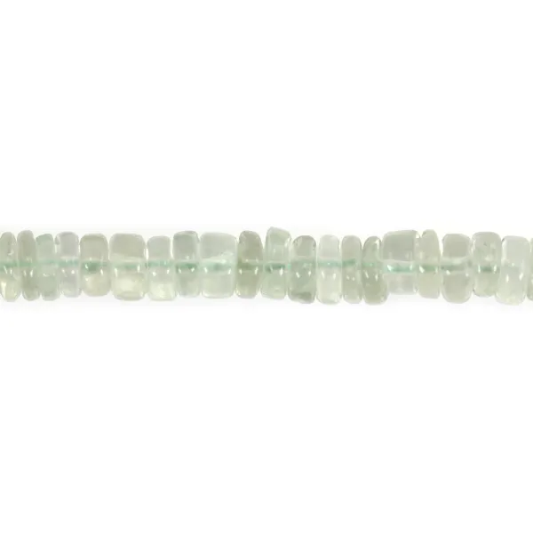 Rondelle de prehnite heishi 5-6mm x 40cm