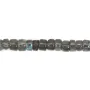 Labradorite round heishi beads 3-4mm x 40cm