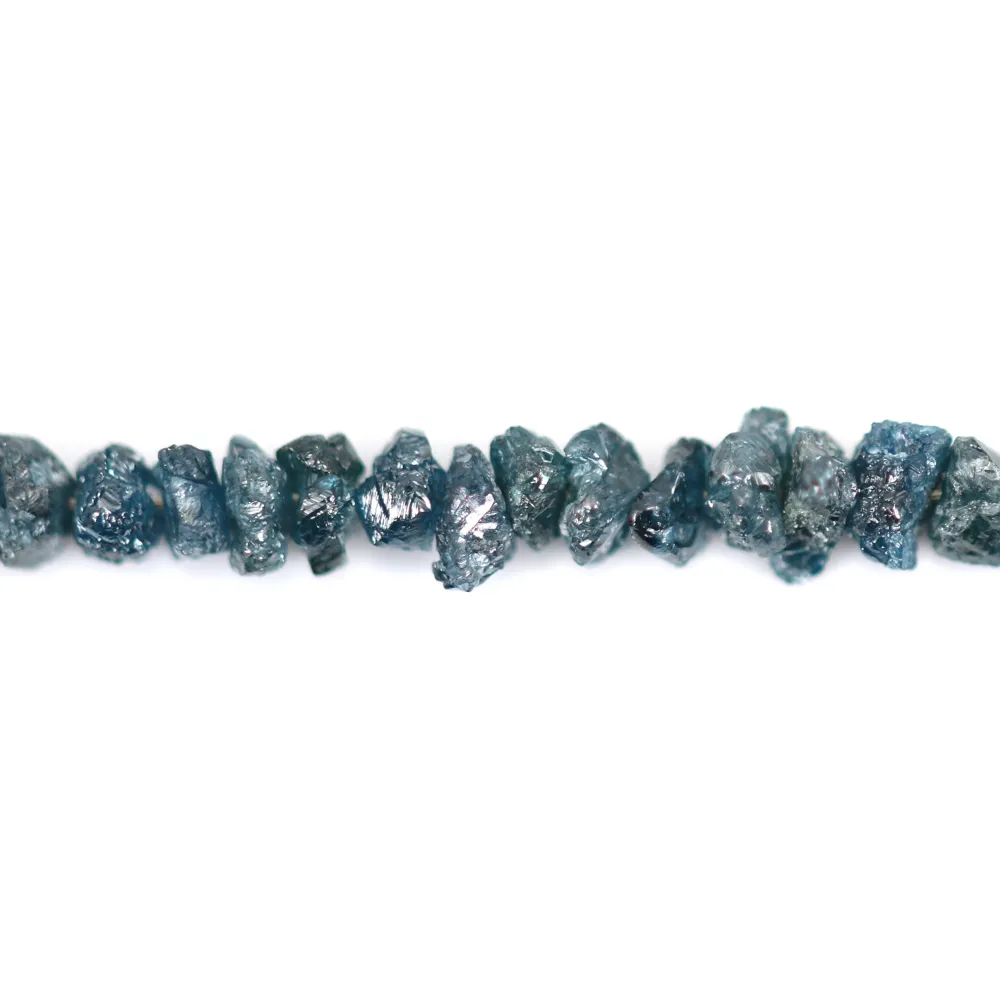 Diamant bleu brut 2-3mm x 42cm