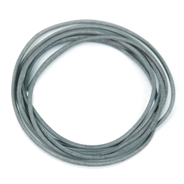 Nastro in pelle di capretto grigio 1.3mm x 1m