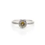Anello in tormalina in argento 925 rodio x 1pz