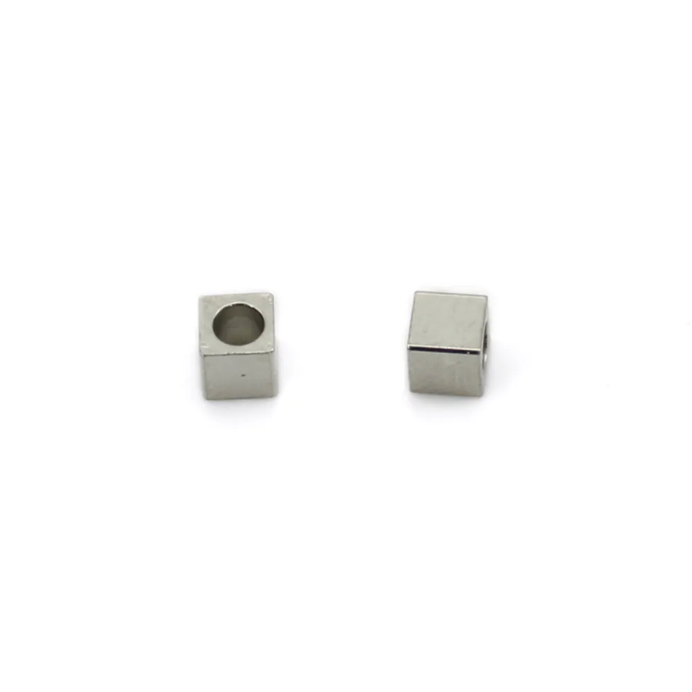 Perle intercalaire cubo 4mm - Acciaio Inox 304 x 10 pezzi