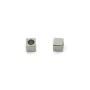 Pérola intercalar cubo 4mm - Aço Inoxidável 304 x 10 peças