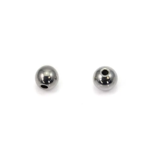 6mm round bead - Stainless Steel 304 x 10pcs