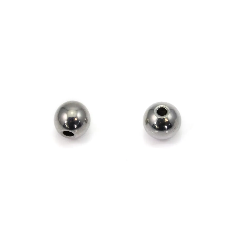 Perla redonda de 6 mm - Acero inoxidable 304 x 10 piezas