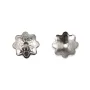 Coupelle intercalaire fiore stilizzato 7mm - Acciaio Inox 304 x 10 pezzi