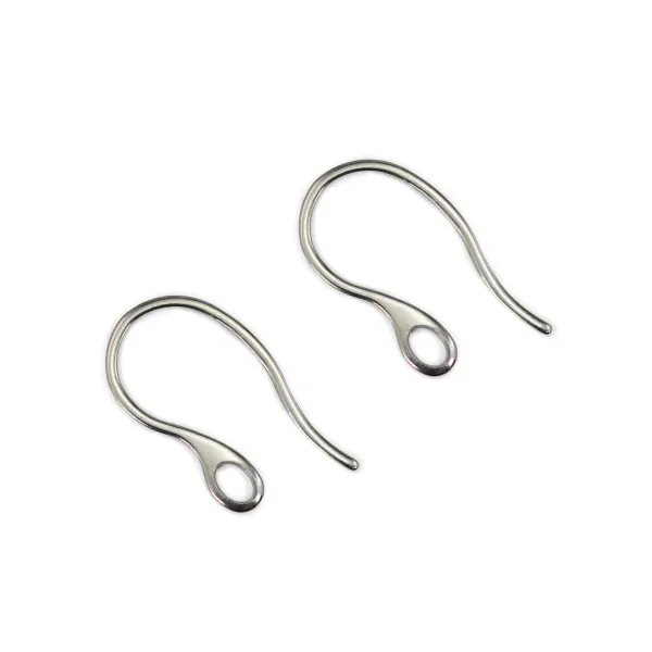 Earrings hook 11x22mm - Stainless Steel 304 x 6pcs