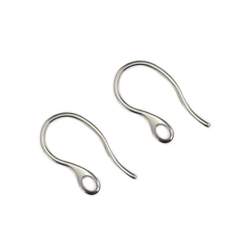 Gancio per orecchini 11x22mm - Acciaio Inox 304 x 6 pezzi
