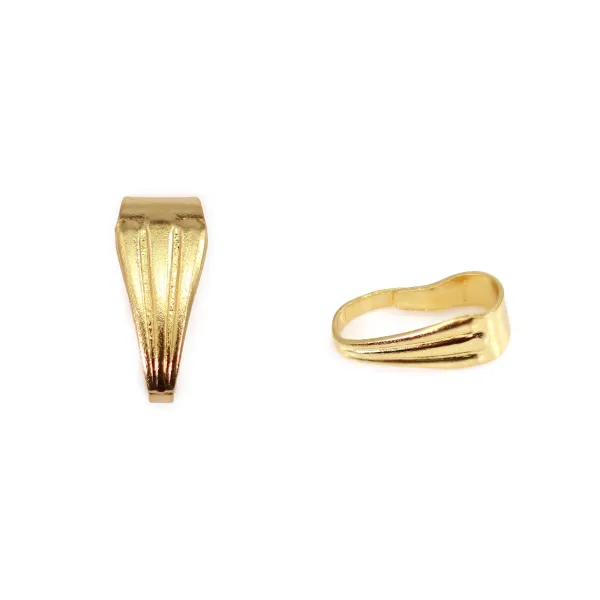 Bélière stilizzato 8.5mm - Acciaio Inox 304 dorato x 10 pezzi