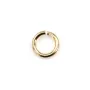 Anneaux ouverts 7x1mm - Aço Inoxidável 304 dourado x 20pcs