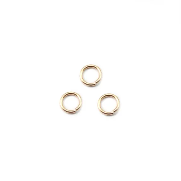 Lot De 300 Anneaux Ouverts En Acier Inoxydable Plaqué Or – 8 Mm, Épaisseur 1,0 Mm – Pour Bijoux, Porte-clés, DIY