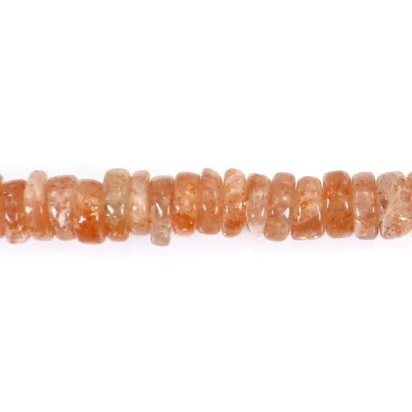 Pierre de Soleil rondelle heishi 7-8mm x 40cm