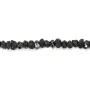 Diamant noir brut 3-4mm x 42cm