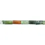 Agate d'Inde multicolore, en forme de tube 2 * 4mm x  40cm
