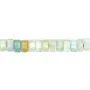 ```html
Amazonite rondelle esagonale sfaccettata 3x6mm x 38cm
```