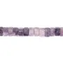 ```html
Lépidolite rondelle hexagonale facetté 3x6mm x 38cm
```
