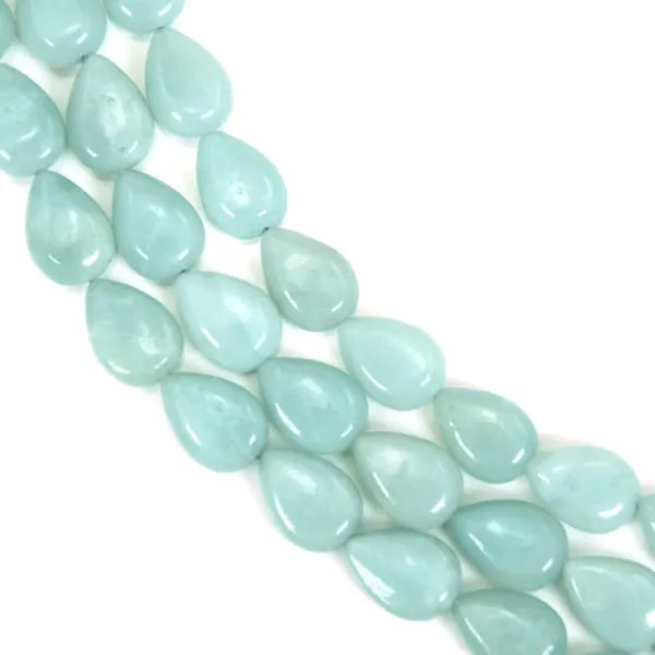 Amazonite goutte 10x14mm x 39cm