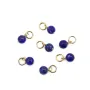 Anhänger Lapis Lazuli rund 4mm - Gold gefüllt x 1 Stück