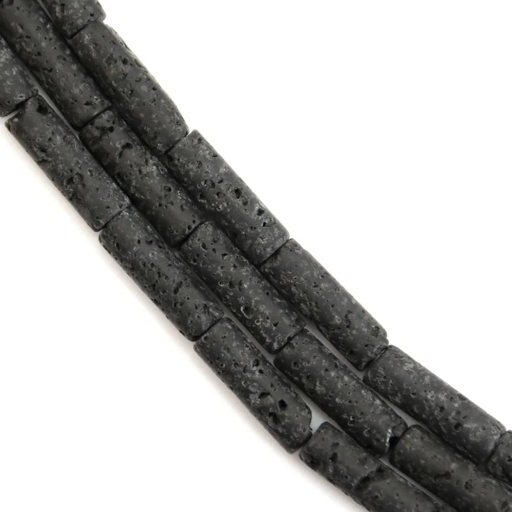 Pierre de Lave tube 4x13mm x 39cm