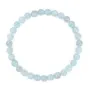 Bracciale in acquamarina tonda 6mm - Elastico x 1pz