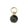 Jasper Kambaba charm round 4mm - Gold Filled x 1pc