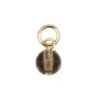 Breloque Quartz Fumé rond 4mm - Gold Filled x 1pc