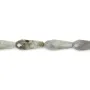 Faceted Labradorite drop 6x16mm x 38cm