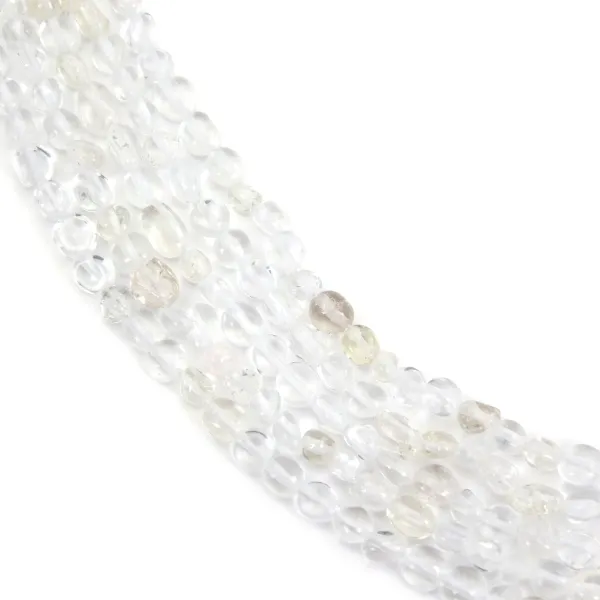 Rock crystal baroque nugget 4-5mm x 37cm