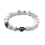 Mattes Howlith-Armband & Tahiti-Zuchtpfperle