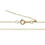 Corrente ajustável malha forçat 1.1mm para decorar - Ouro Preenchido x 47cm